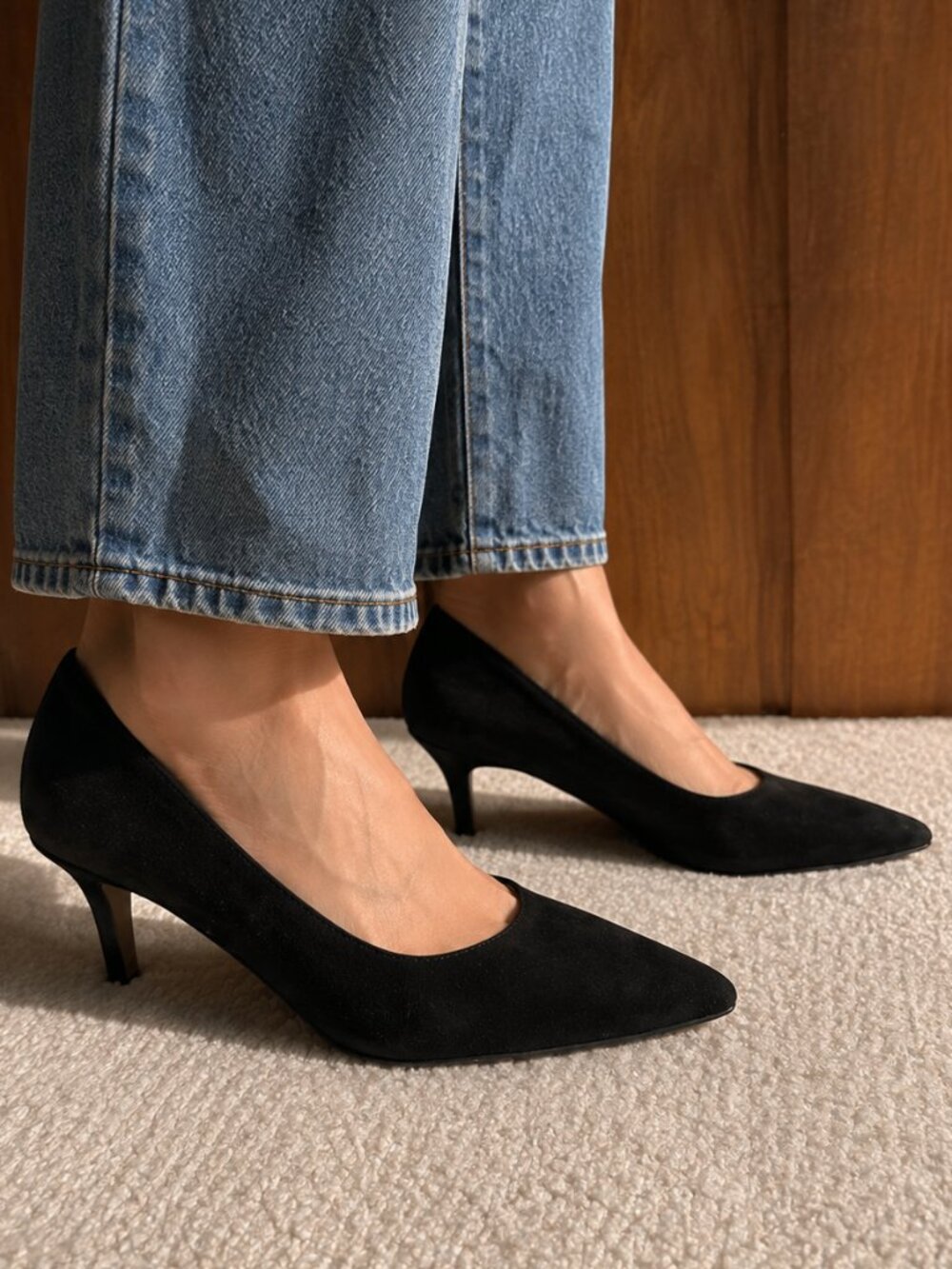 Charter Club Women's Black Kitten Heels